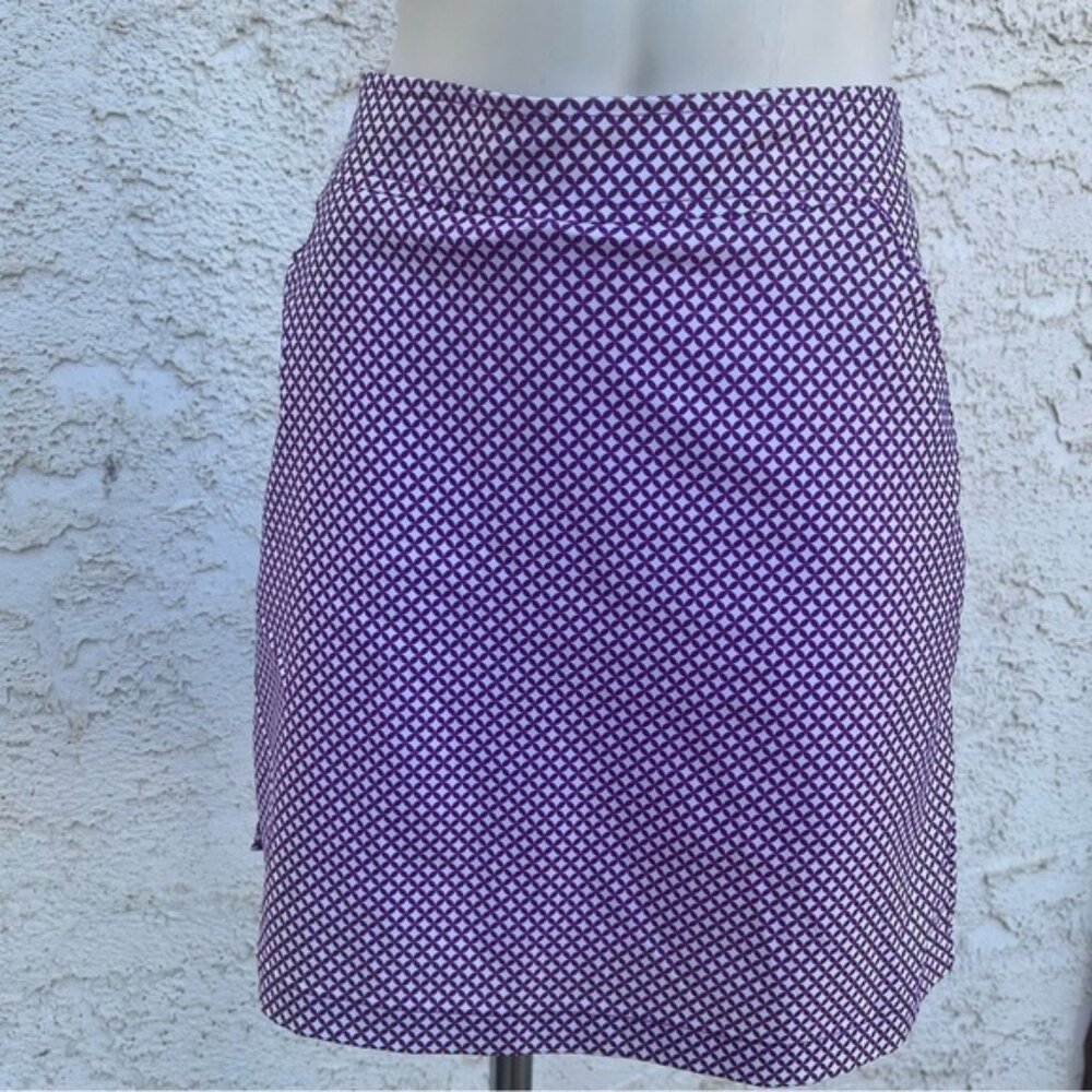 Lopez Purple & White Golf Athletic Skort